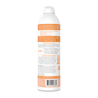 Back of Seventh Generation Citrus Disinfecting Spray