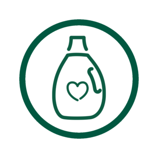 Icon of Seventh Generation Laundry Detergent bottle with heart inside